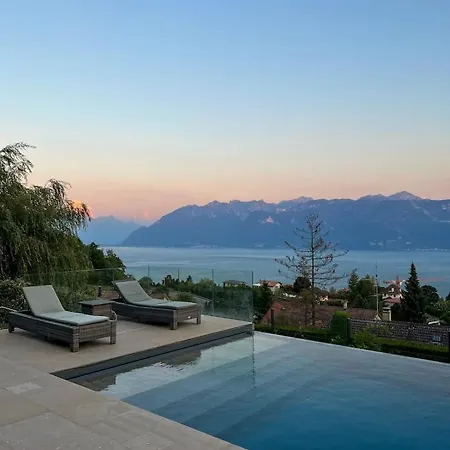 빌라 Luxury Villa With Lake View Grandvaux